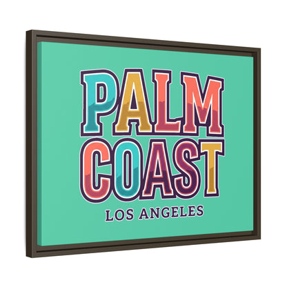 Palm Coast - Los Angeles - Framed Canvas