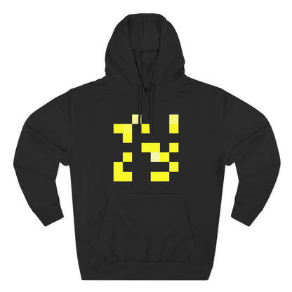 Yellow Pixel Grid - Hoodie