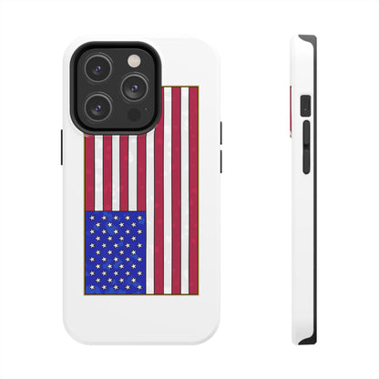 New Glory American Flag (Gold Edge Edition) - Phone Case