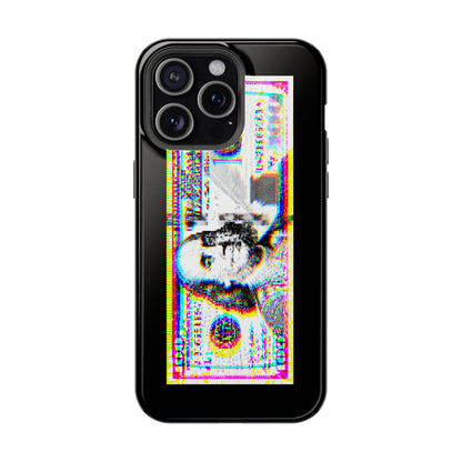 100 Dollars Bill - Neon Color Explosion - Magnetic Phone Case