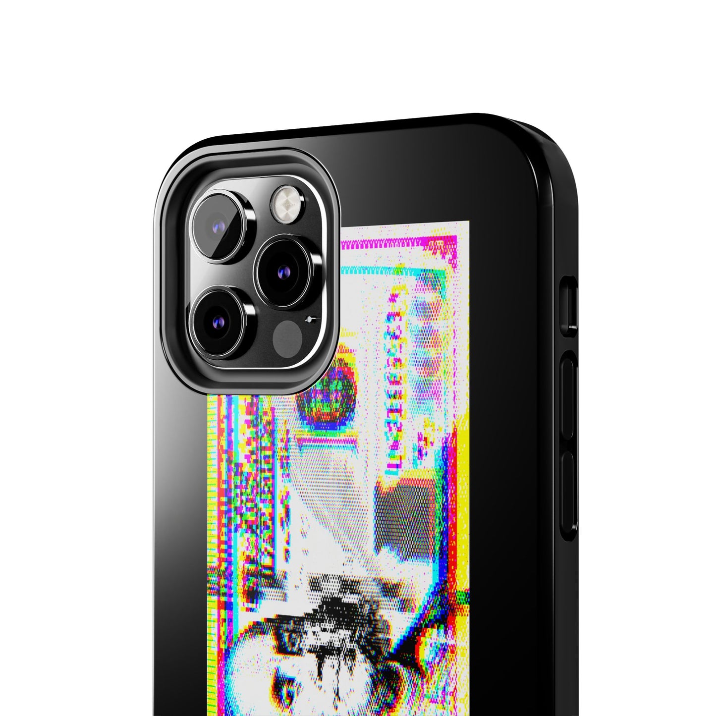 100 Dollars Bill - Neon Color Explosion - Phone Case