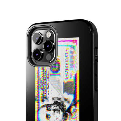 100 Dollars Bill - Neon Color Explosion - Phone Case