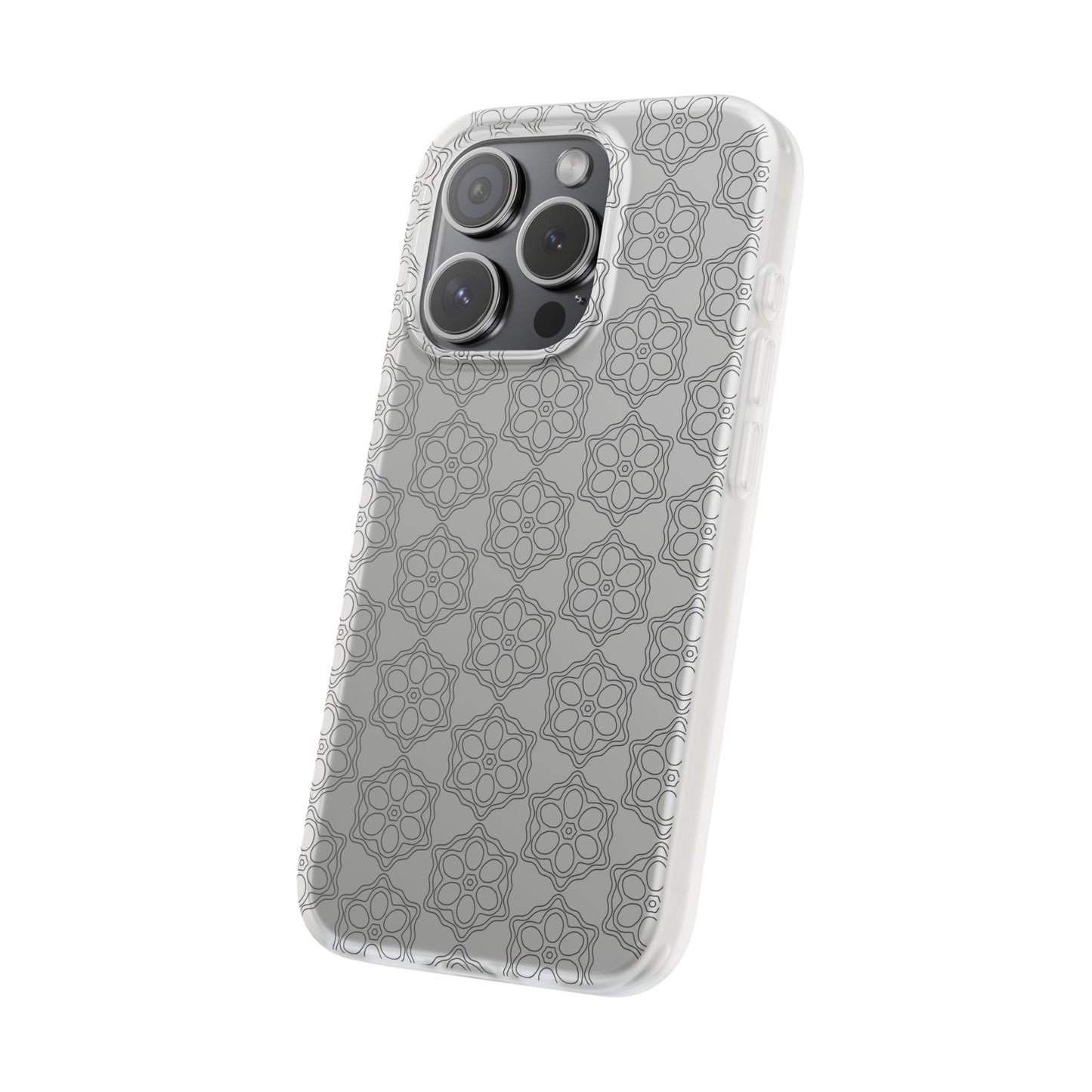 Elegant Geometric Phone Case, Stylish Flexi Case for Everyday Use, Slim Fit, Gift Idea, Trendy Accessory, Minimalist Design