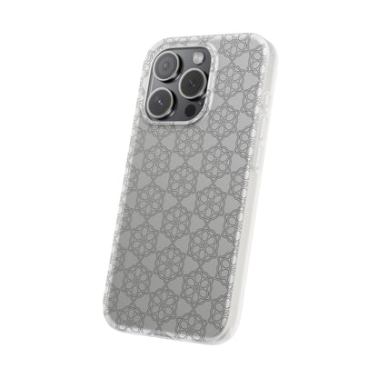 Elegant Geometric Phone Case, Stylish Flexi Case for Everyday Use, Slim Fit, Gift Idea, Trendy Accessory, Minimalist Design
