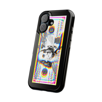 100 Dollars Bill - Neon Color Explosion - Magnetic Phone Case