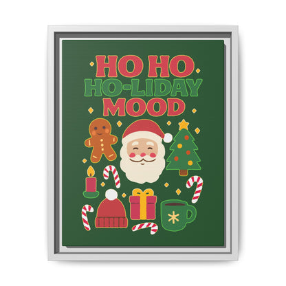 Ho Ho Ho-liday Mood - Framed Canvas