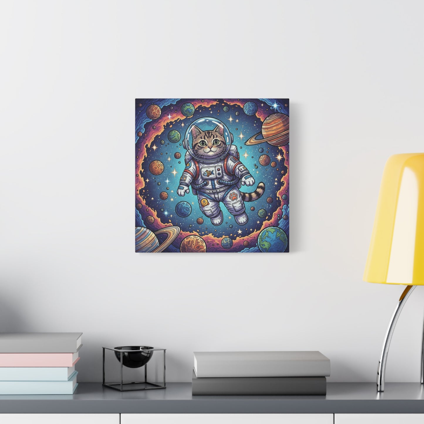 Astronaut Cat - Stretched Canvas