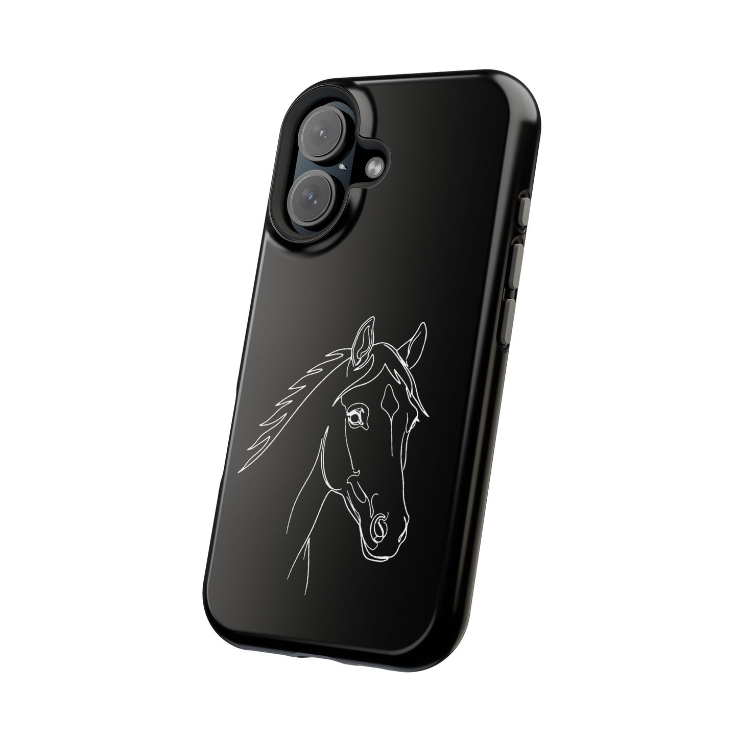 Horse Portrait Sketch - Magnetic Phone Case