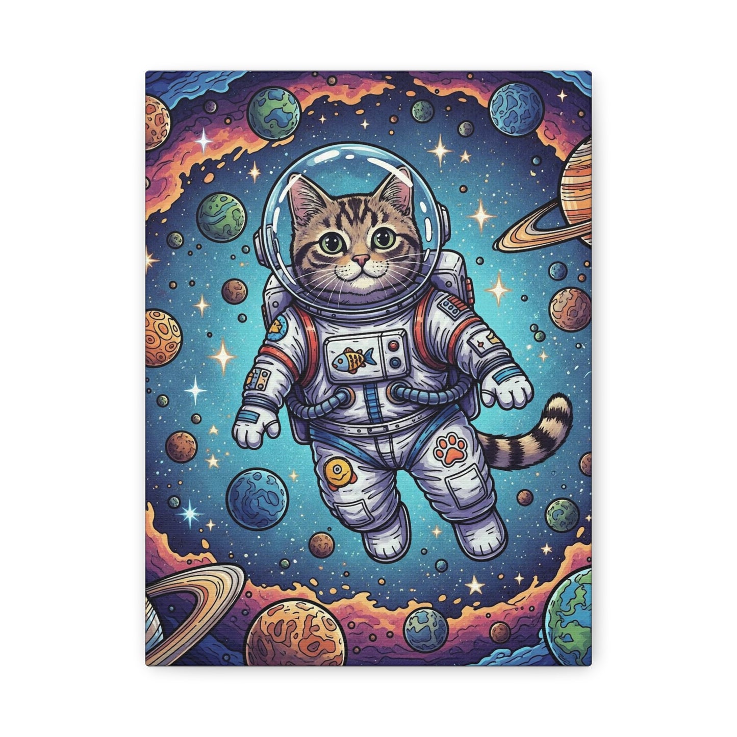 Astronaut Cat - Canvas