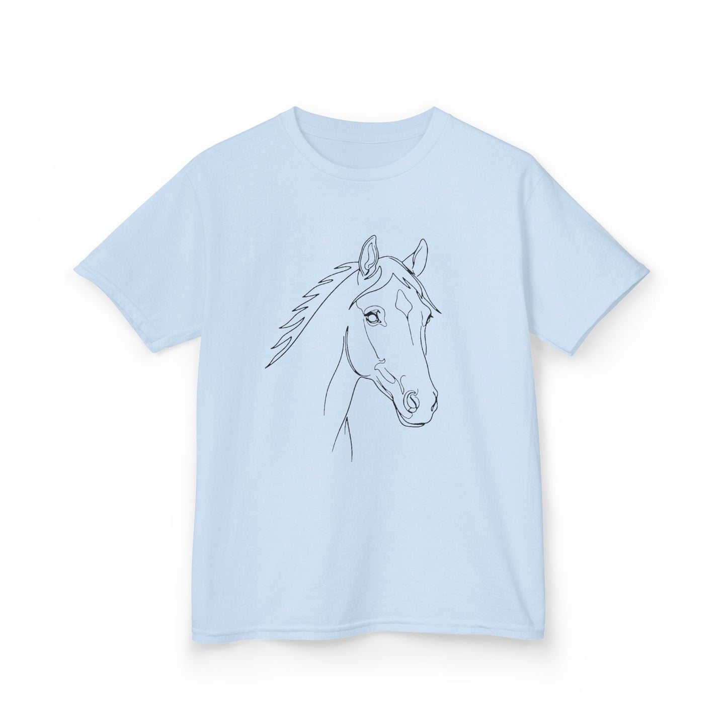 Horse Portrait Sketch - Kids Tee