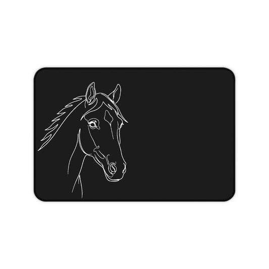 Horse Portrait Sketch - Desk Mat