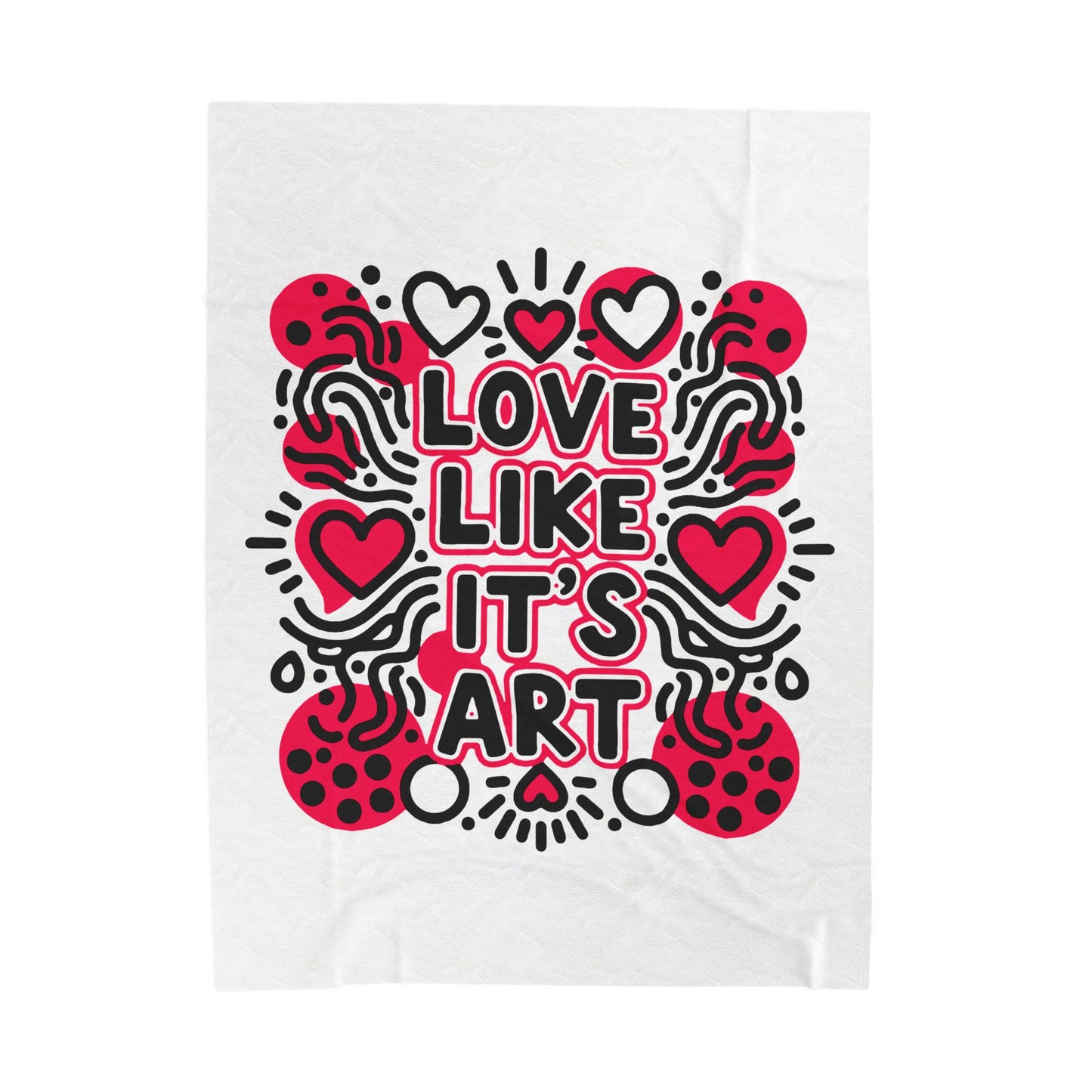 Love Like It's Art - Plush Blanket