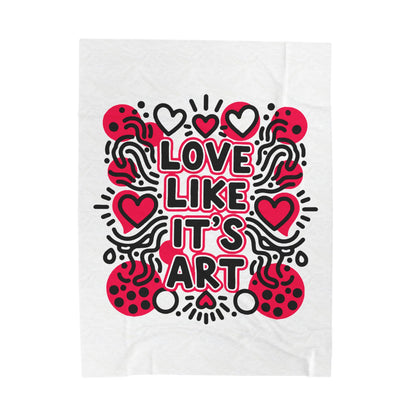 Love Like It's Art - Plush Blanket