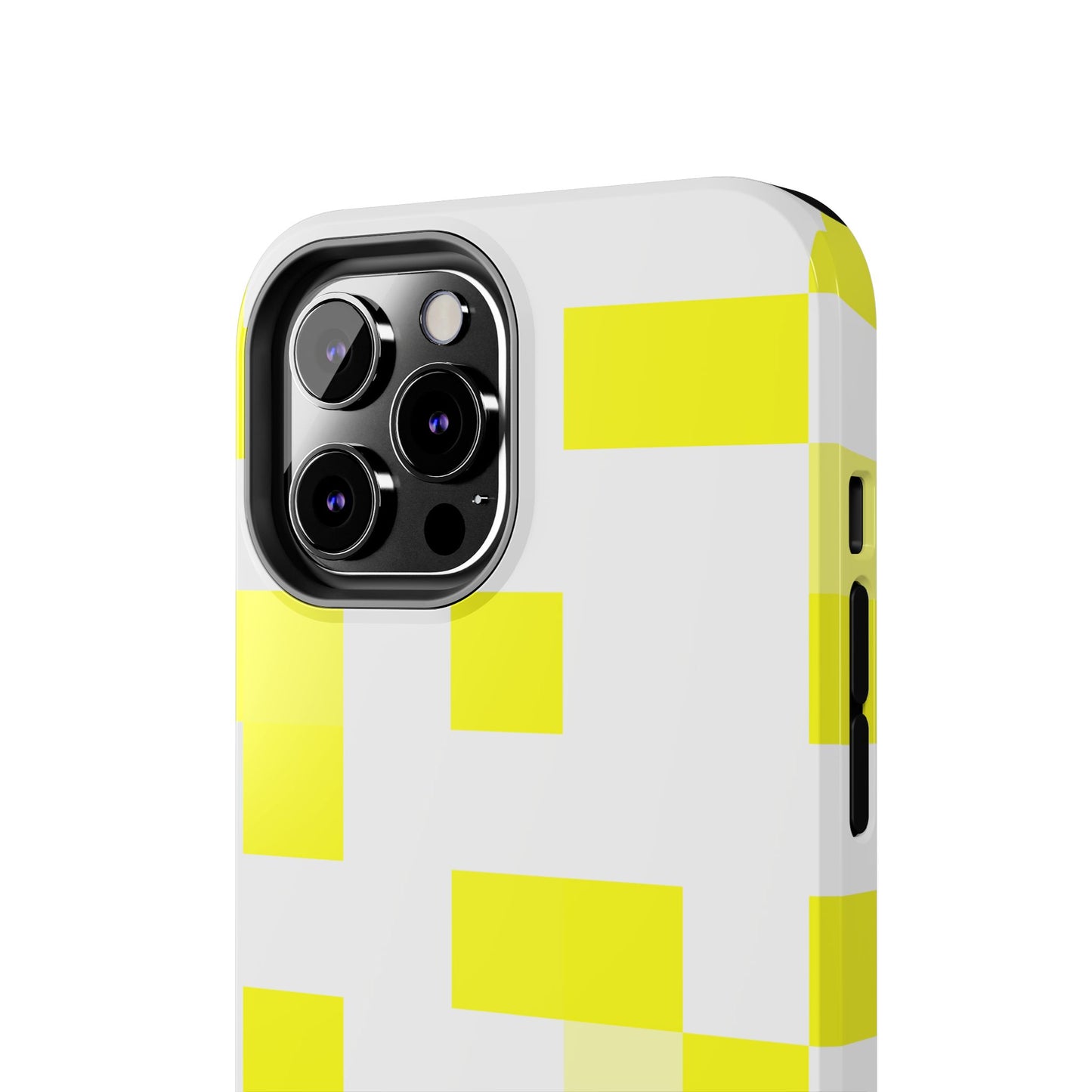 Yellow Pixel Grid -  Phone Case