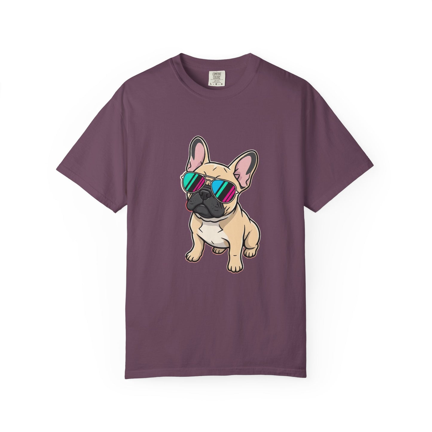 French Bulldog with Sunglasses - T-Shirt
