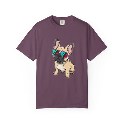 French Bulldog with Sunglasses - T-Shirt