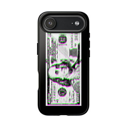 100 Dollars Bill - Green/Magenta Glitch - Phone Case