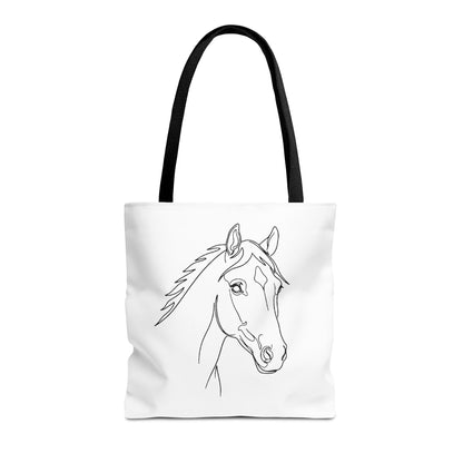 Horse Portrait Sketch - Tote Bag