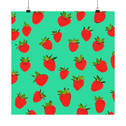 Strawberry Pattern - Poster