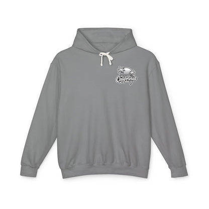 California Vibes Unisex Lightweight Hooded Sweatshirt, Casual Hoodie, Summer Wear, Beach Style, Perfect Gift for Travelers