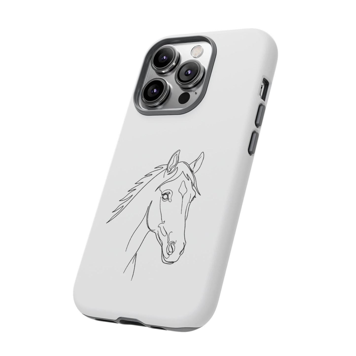 Horse Portrait Sketch - Tough Phone Case