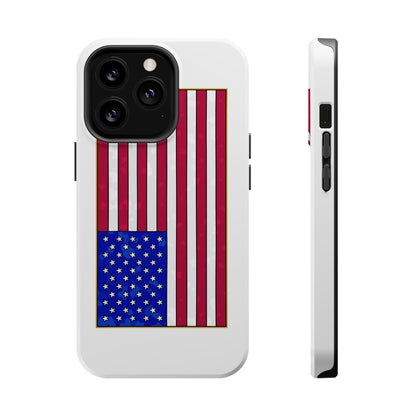 New Glory American Flag (Gold Edge Edition) - Magnetic Phone Case