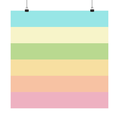 Pastel Stripes - Poster