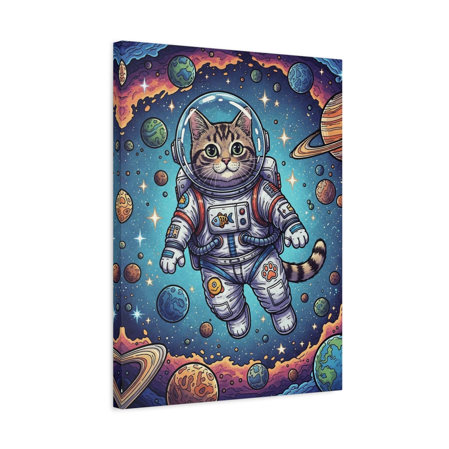 Astronaut Cat - Canvas