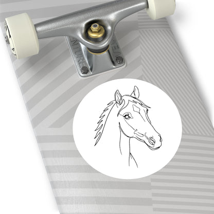 Horse Portrait Sketch - Sticker