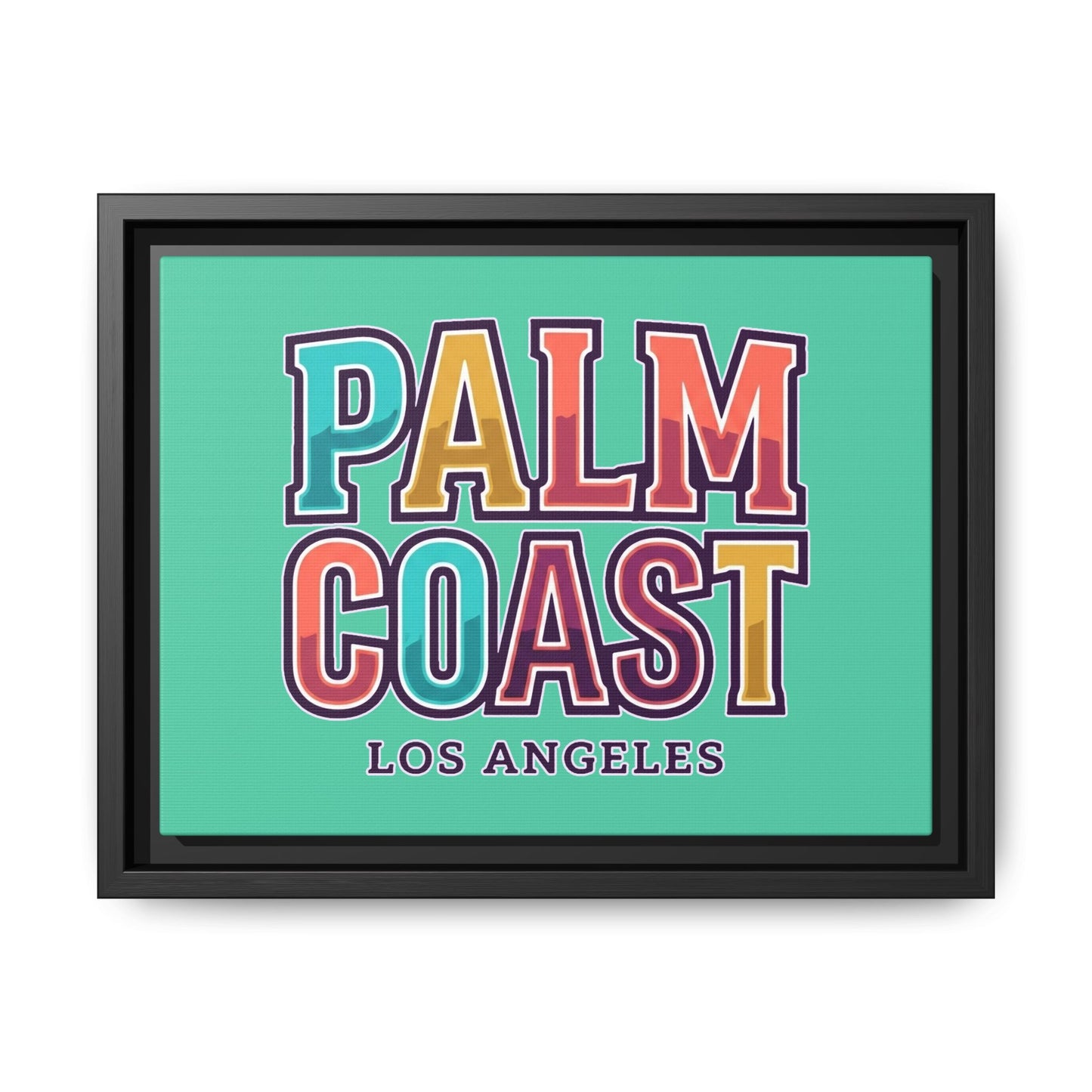 Palm Coast - Los Angeles - Framed Canvas