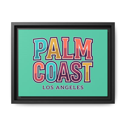 Palm Coast - Los Angeles - Framed Canvas
