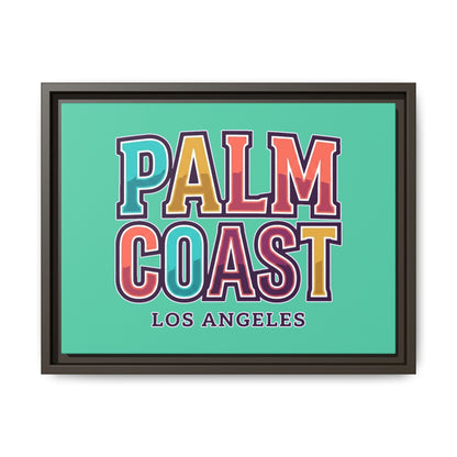 Palm Coast - Los Angeles - Framed Canvas