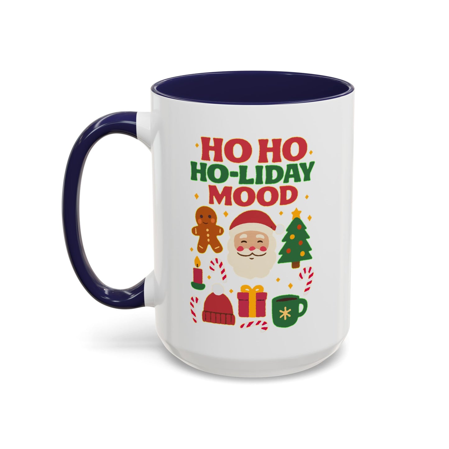Ho Ho Ho-liday Mood - Color Accent Mug