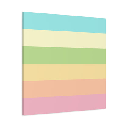 Pastel Stripes - Canvas
