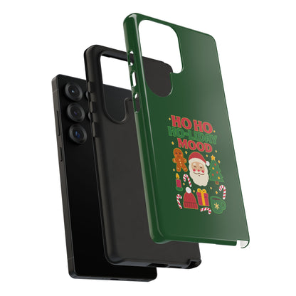 Christmas Phone Case, Ho Ho Ho-liday Mood, Festive Phone Cover, Santa Christmas Accessory, Holiday Gift, Winter Vibes