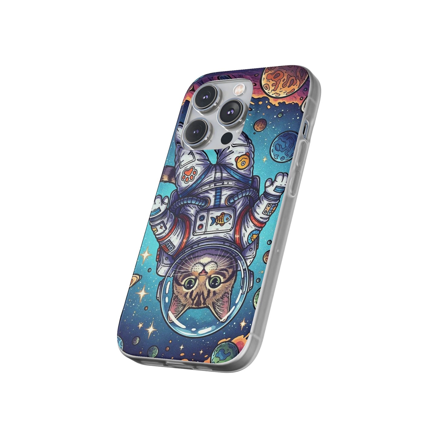 Astronaut Cat - Flexi Phone Case