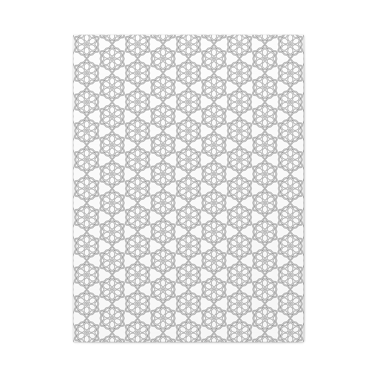 Elegant Geometric Wall Art Canvas, Modern Home Decor, Gray Pattern Stretched Canvas, Minimalist Artwork, Gift for New Home