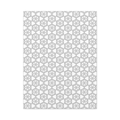 Elegant Geometric Wall Art Canvas, Modern Home Decor, Gray Pattern Stretched Canvas, Minimalist Artwork, Gift for New Home