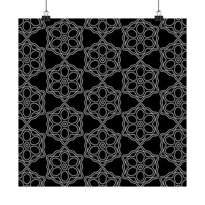 Geometric Sacred Flower - Poster