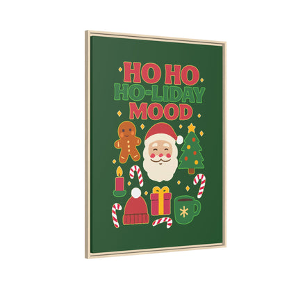 Ho Ho Ho-liday Mood - Framed Canvas