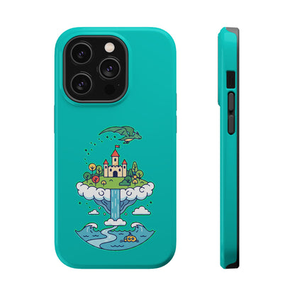 Floating Castle Dragon - Magical Fantasy Island - Magnetic Phone Case
