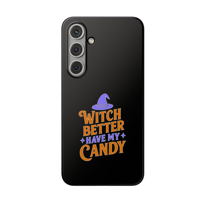 Spooky Witch Flexi Case, Halloween Phone Cover, Witch Themed Phone Case, Cute Candy Case, Trick or Treat Gift, Holiday Accessory