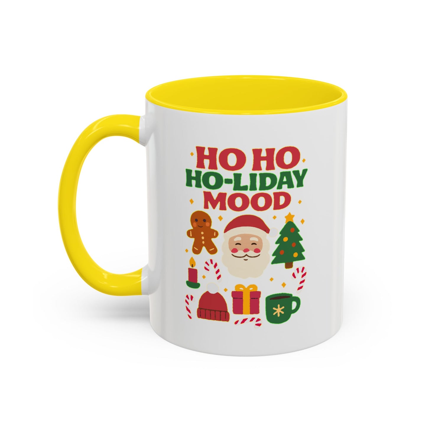 Ho Ho Ho-liday Mood - Color Accent Mug