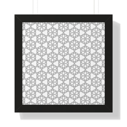Elegant Geometric Framed Poster, Modern Wall Art, Home Decor, Gift Idea, Minimalist Design, Living Room Decoration