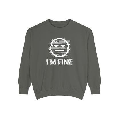 I’m Fine Glitched Smiley - Sweatshirt