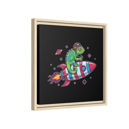 Cosmic Rider - Framed Canvas