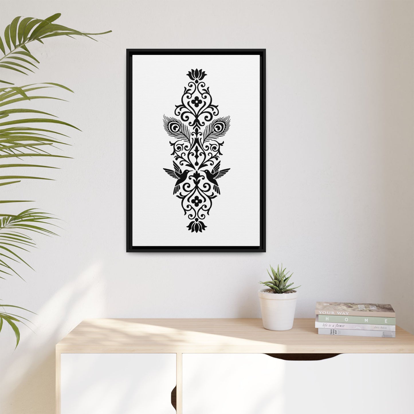 Hummingbird Soulmates - Framed Canvas