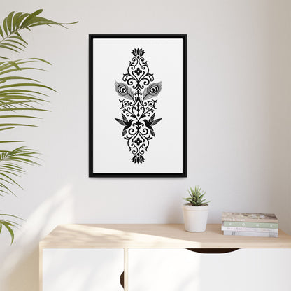 Hummingbird Soulmates - Framed Canvas