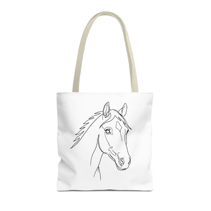 Horse Portrait Sketch - Tote Bag