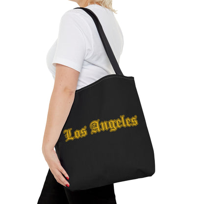 Los Angeles Tote Bag, Stylish Canvas Bag for Shopping, Travel, Beach, Gifts, Summer Accessory - Golden Edition